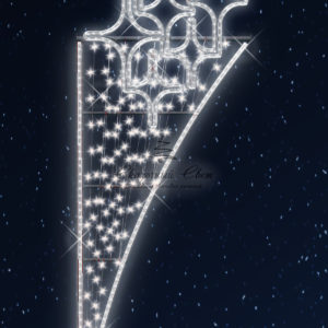 Светодиодная консоль «Факел» белая