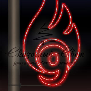 Светодиодная консоль 9 Мая, красная