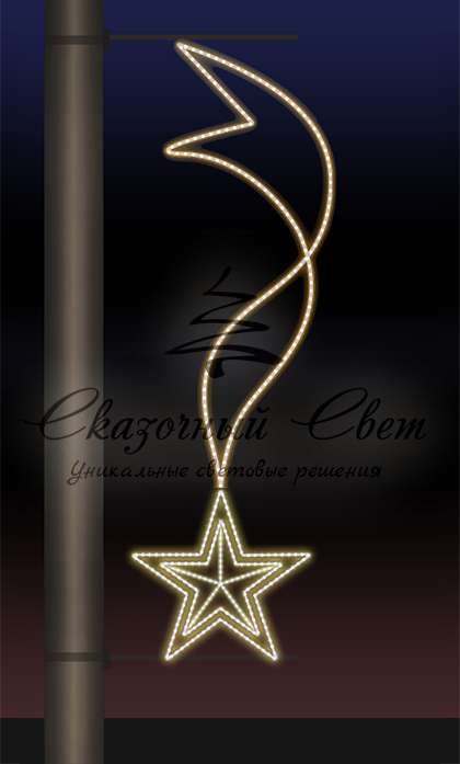 Светодиодная консоль 9 Мая, тепло белый