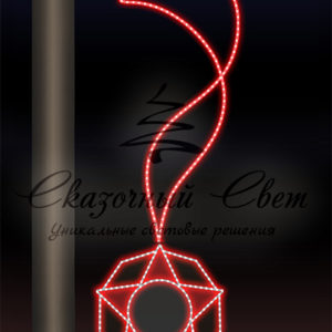 Светодиодная консоль 9 Мая, красная