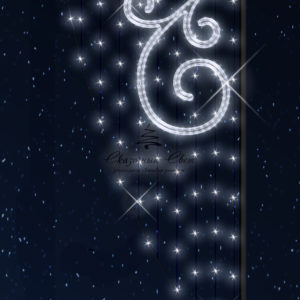 Светодиодная консоль Вьюга белая