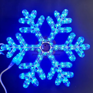 Светодиодная снежинка ПРЕМИУМ, 40 см, синяя