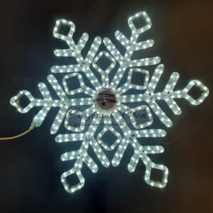 Светодиодная снежинка ПРЕМИУМ, 70 см, белая