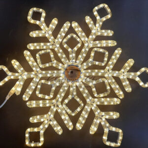 Светодиодная снежинка ПРЕМИУМ, 70 см, теплая белая