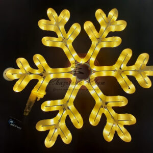 Светодиодная снежинка ПРЕМИУМ, 40 см, матовая тепло-белая