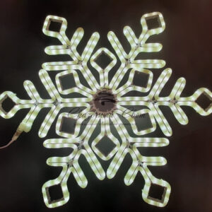 Светодиодная снежинка ПРЕМИУМ, 70 см, матовая белая