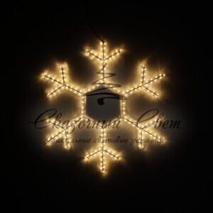 Снежинка «MAIN», 80 см, 220В, ТЁПЛ.БЕЛЫЙ